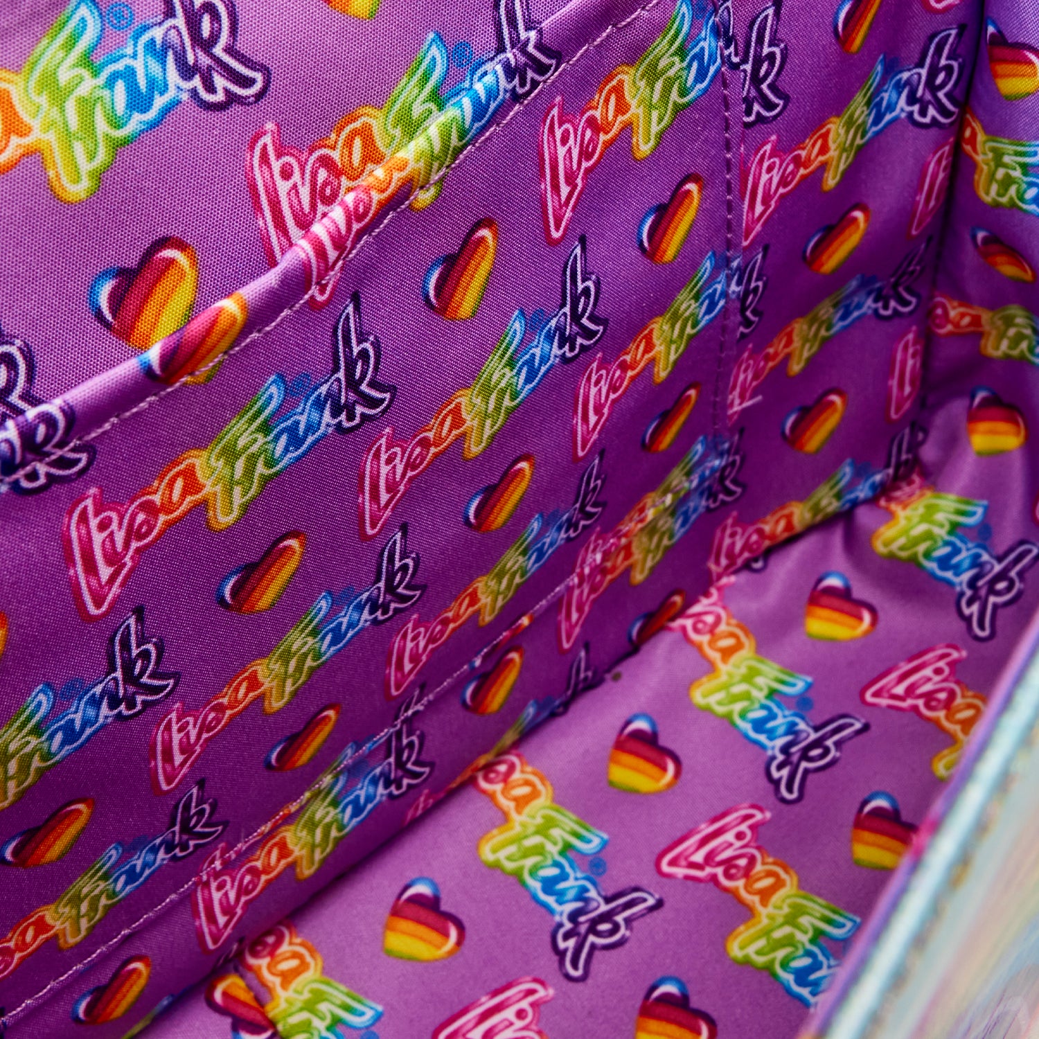 Holographic Glitter Color Block Crossbody Bag - Image 6