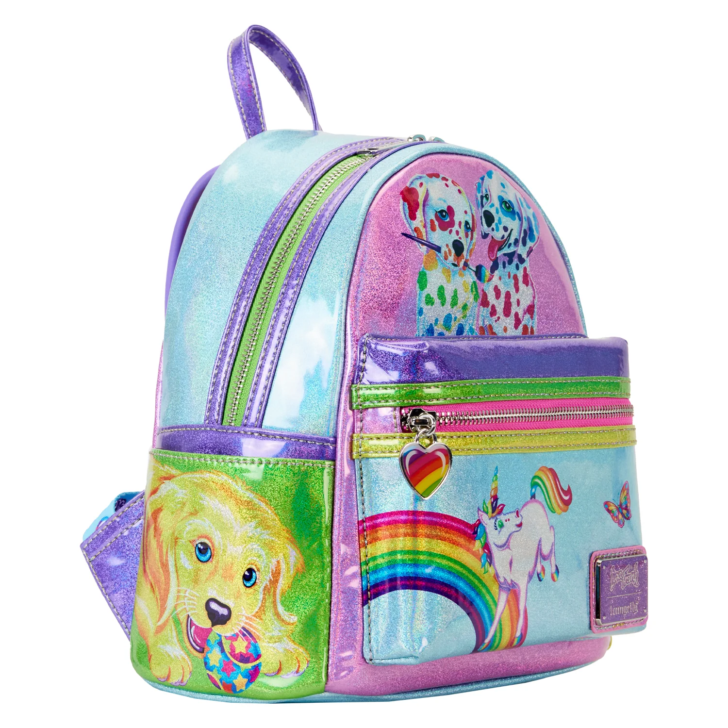Holographic Glitter Color Block Mini Backpack - Image 3