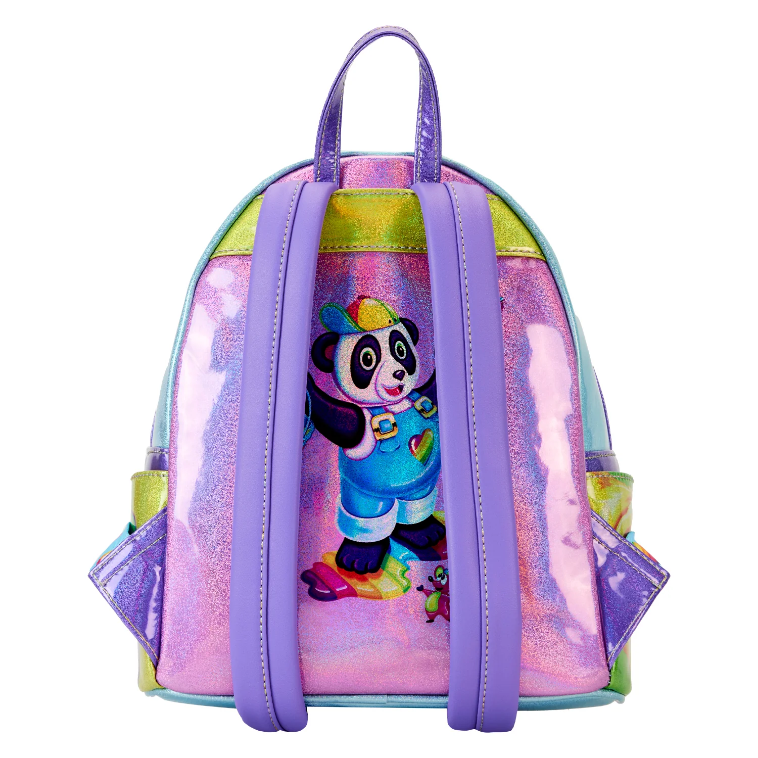 Holographic Glitter Color Block Mini Backpack - Image 4