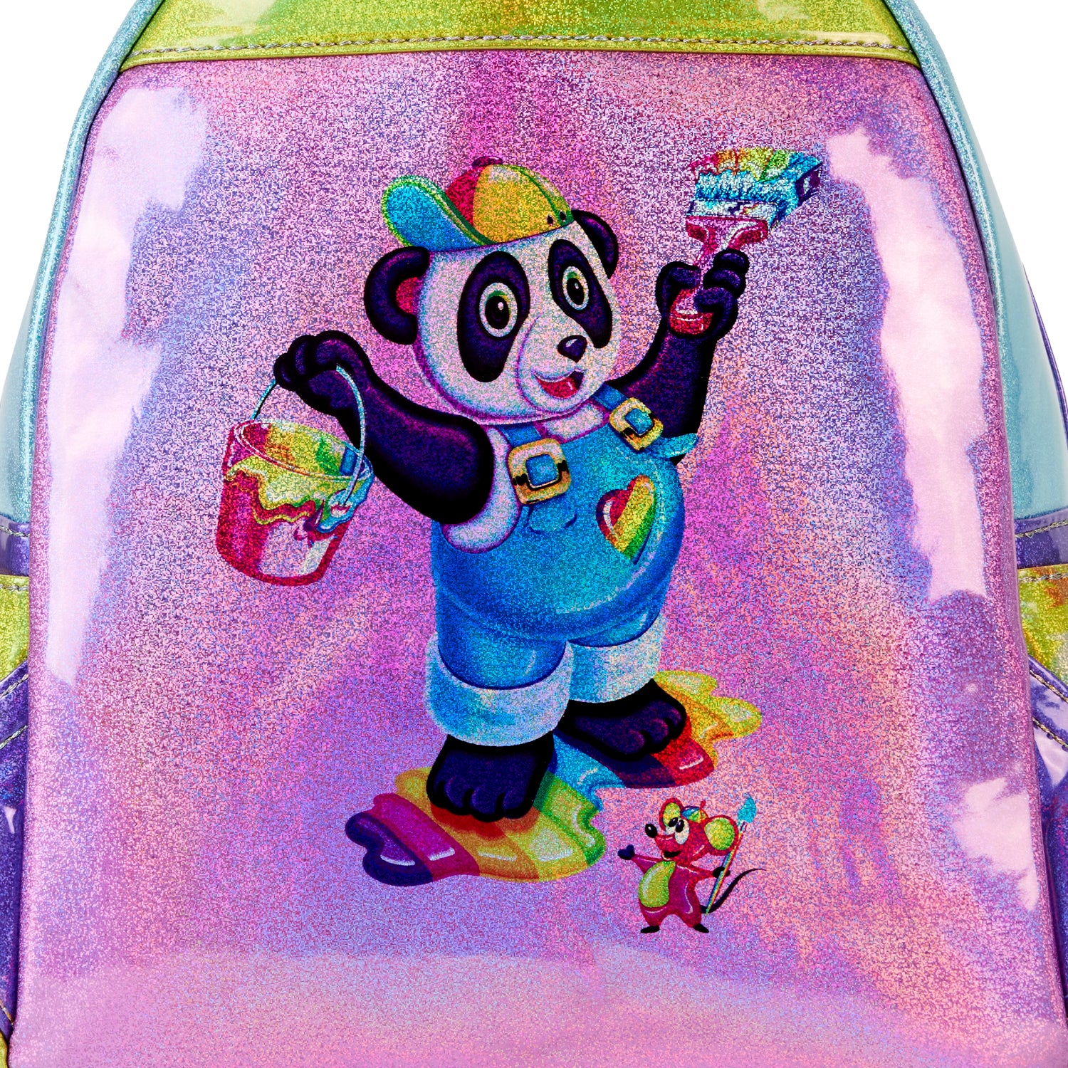 Holographic Glitter Color Block Mini Backpack - Image 5