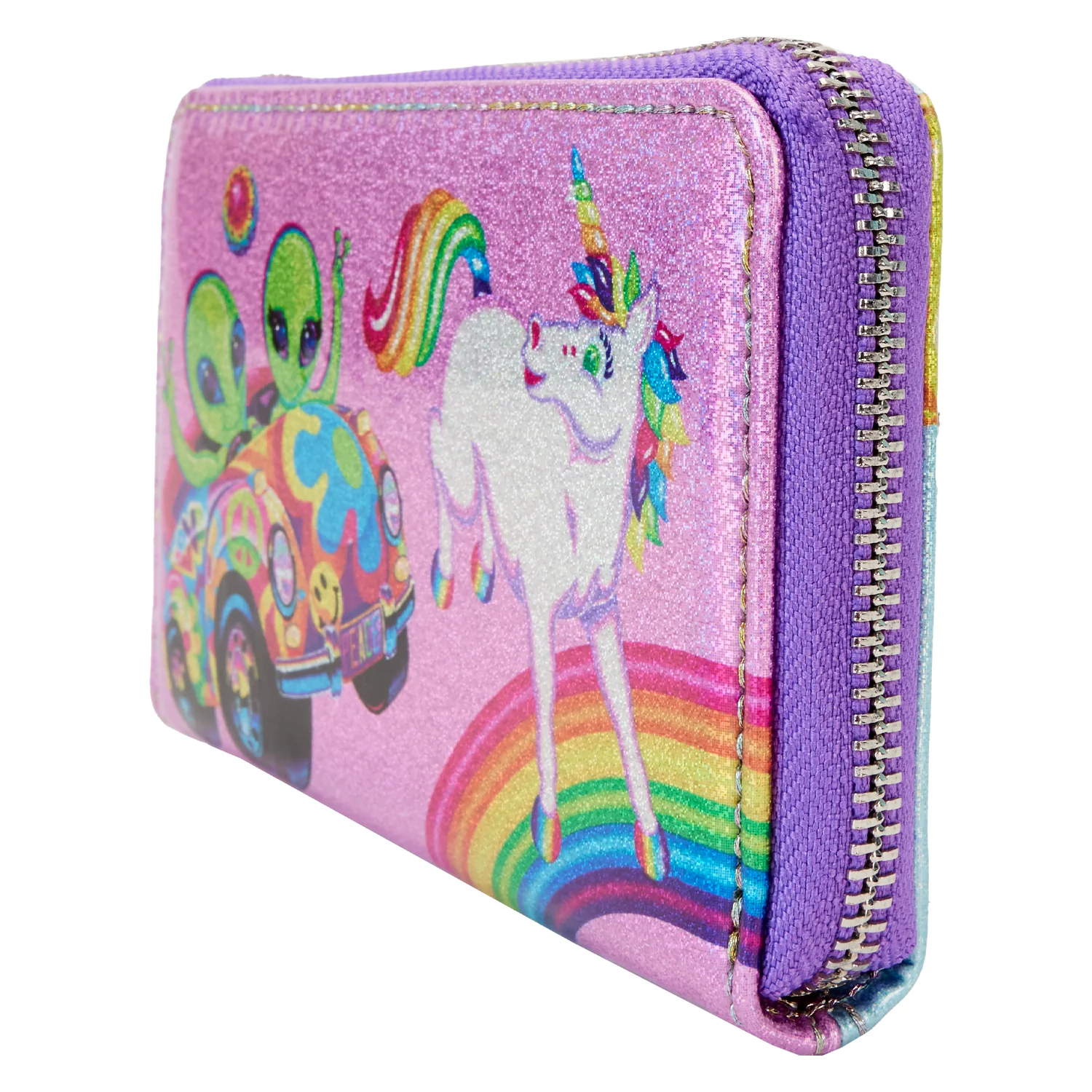 Holographic Glitter Color Block Wallet - Image 3