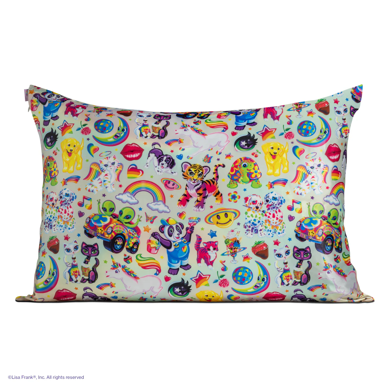Lisa Frank x Kitsch Satin Pillowcase in The Fantastic World of Lisa Frank - Image 4