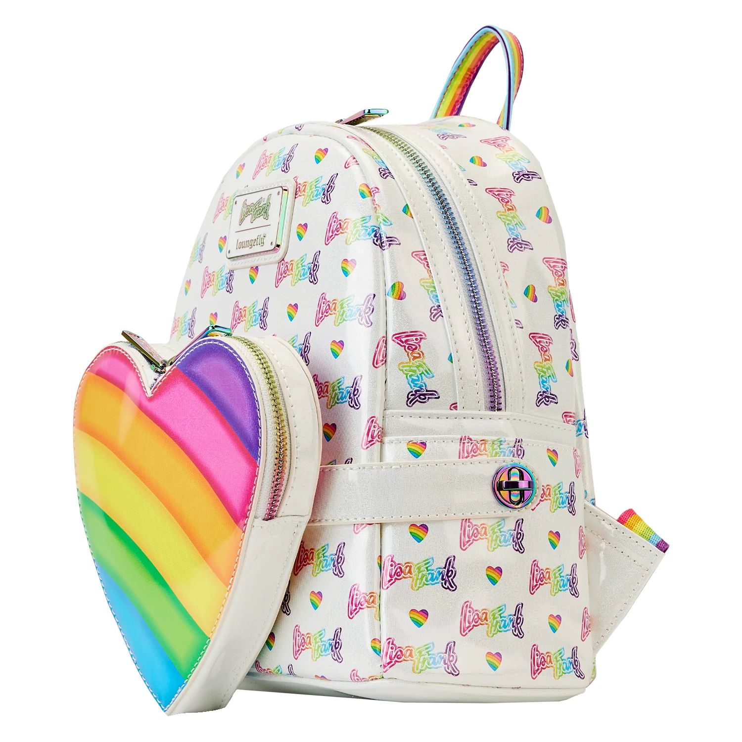 Rainbow Heart Mini Backpack with Waist Bag - Image 4