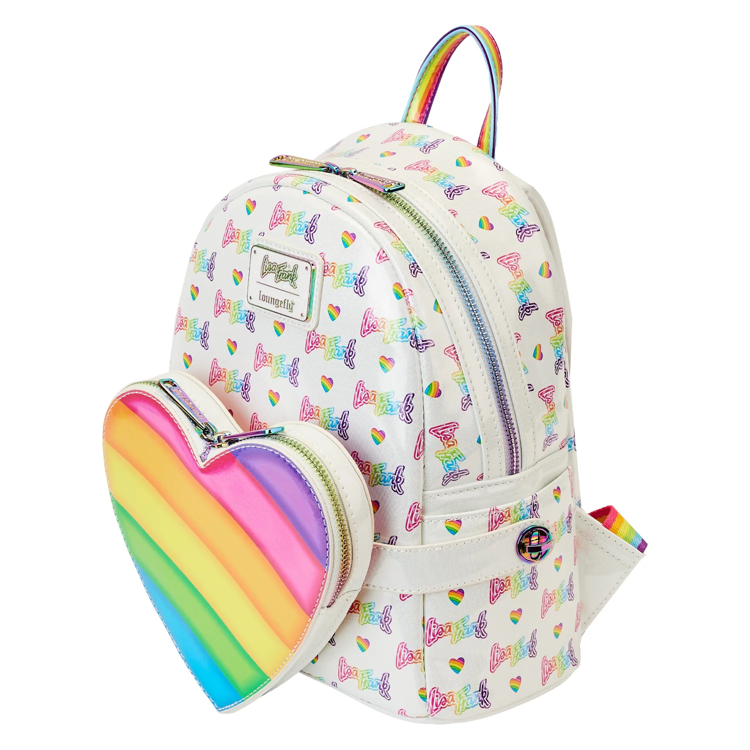 Rainbow Heart Mini Backpack with Waist Bag - Image 5